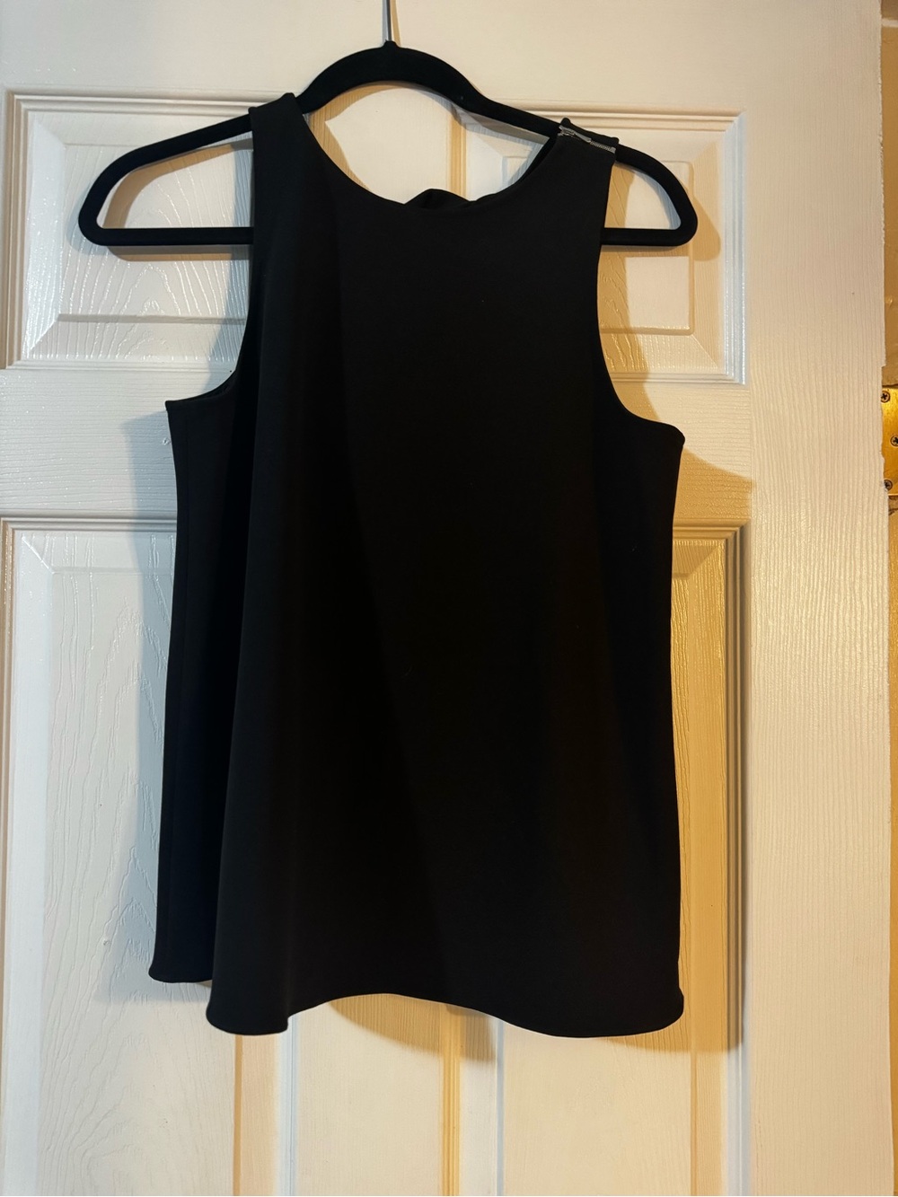 Tibi Black A-Line Sleeveless Tank